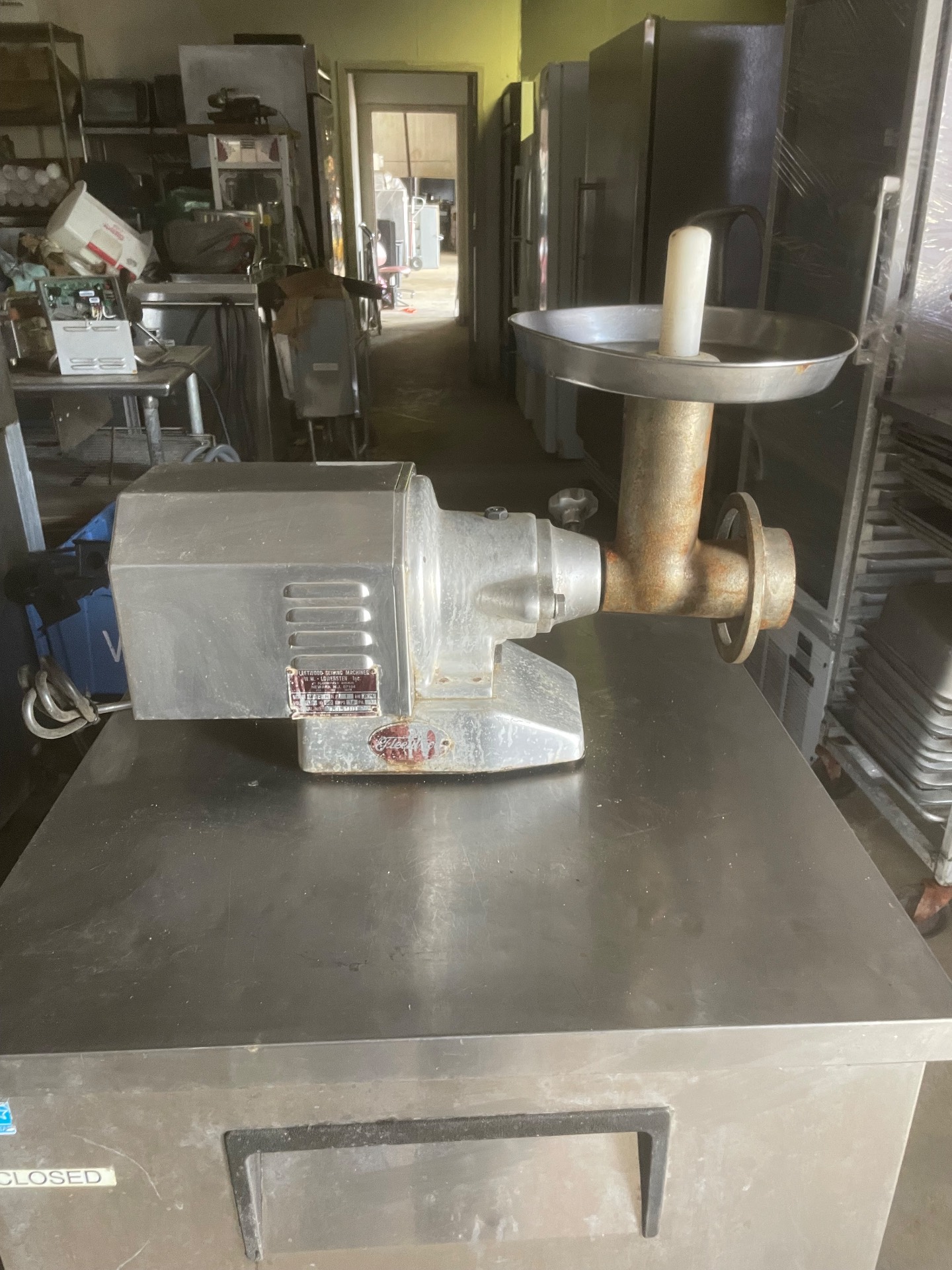 Fleetwood M-12 Commercial Meat Grinder - 115V Single Phase