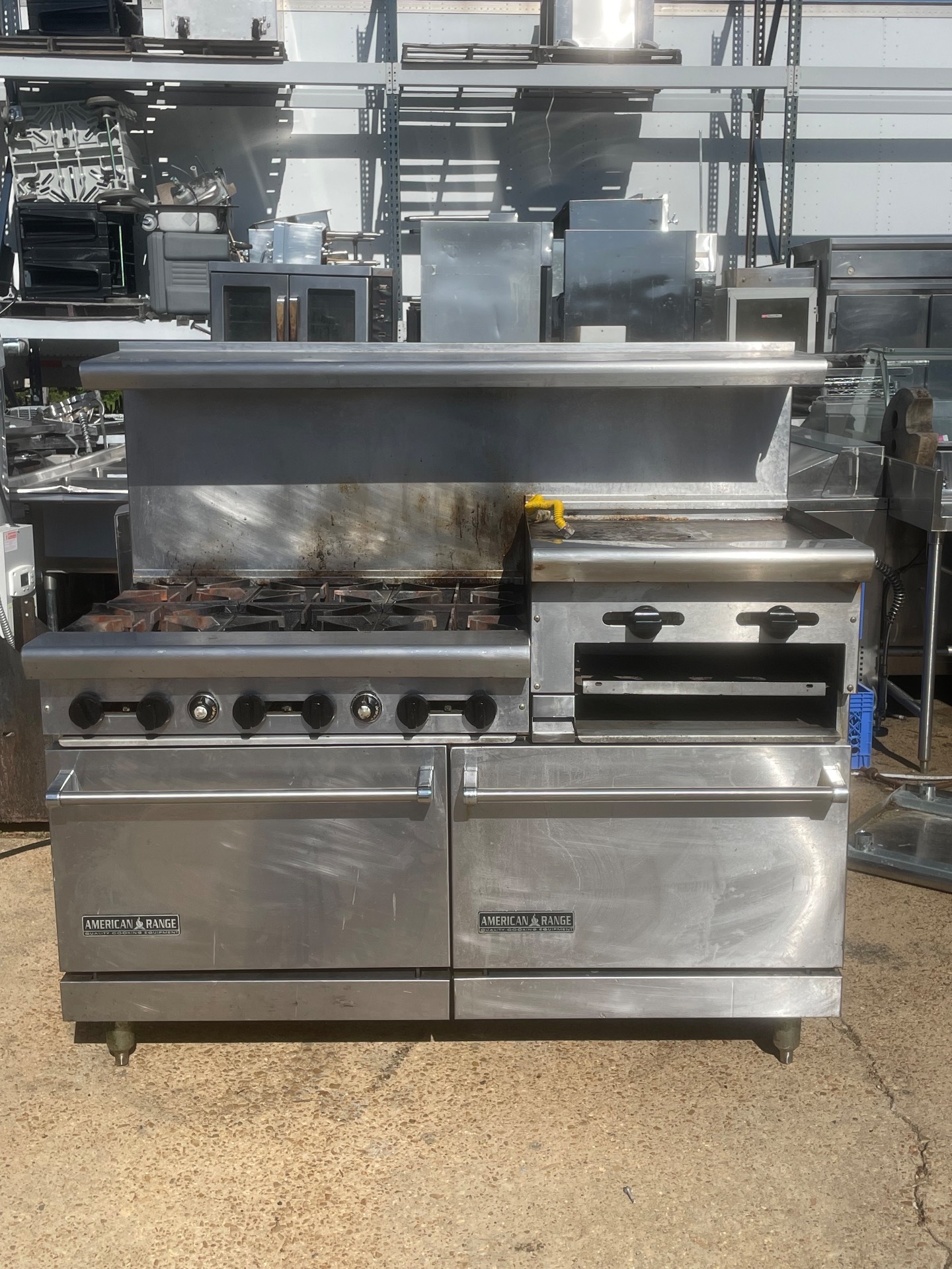 American Range Commercial Range with Burners & Griddle – For Parts